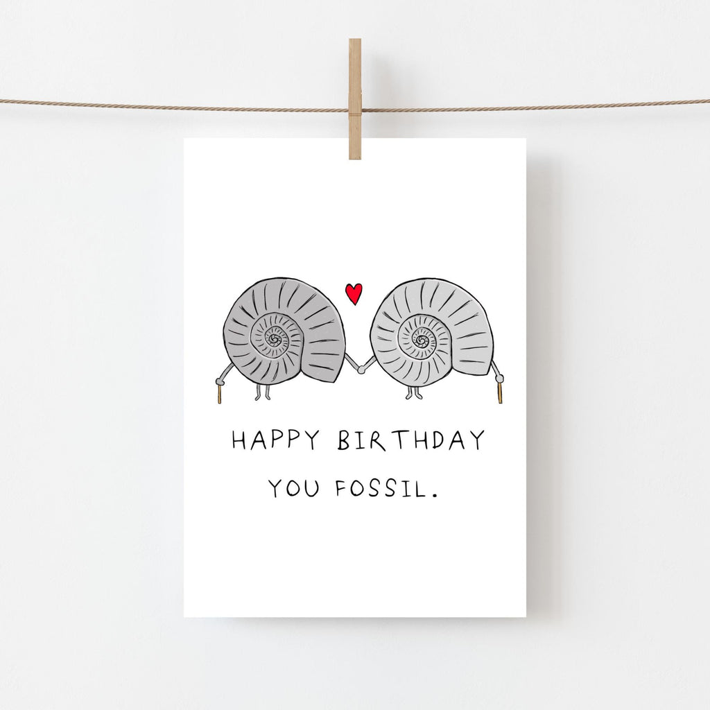 Fossils Birthday Card