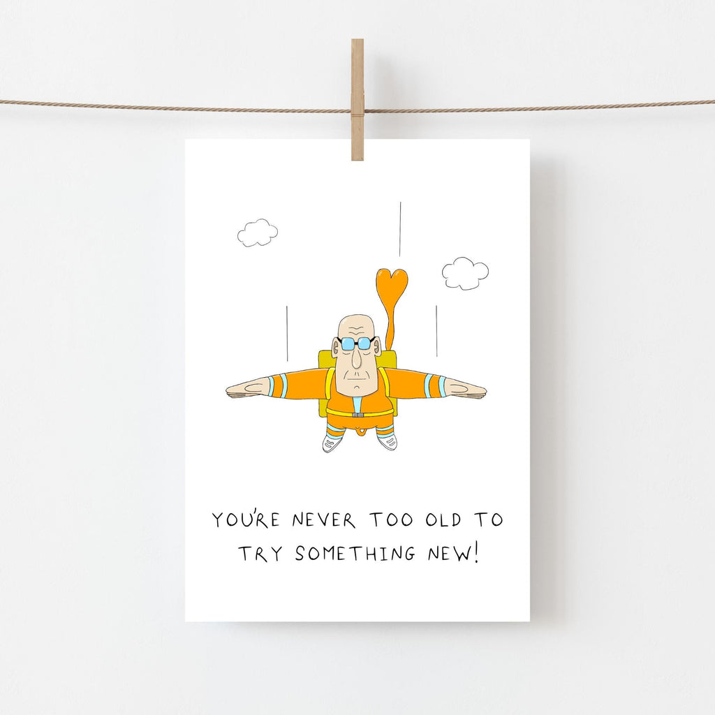 Grandad Skydiving Birthday Card
