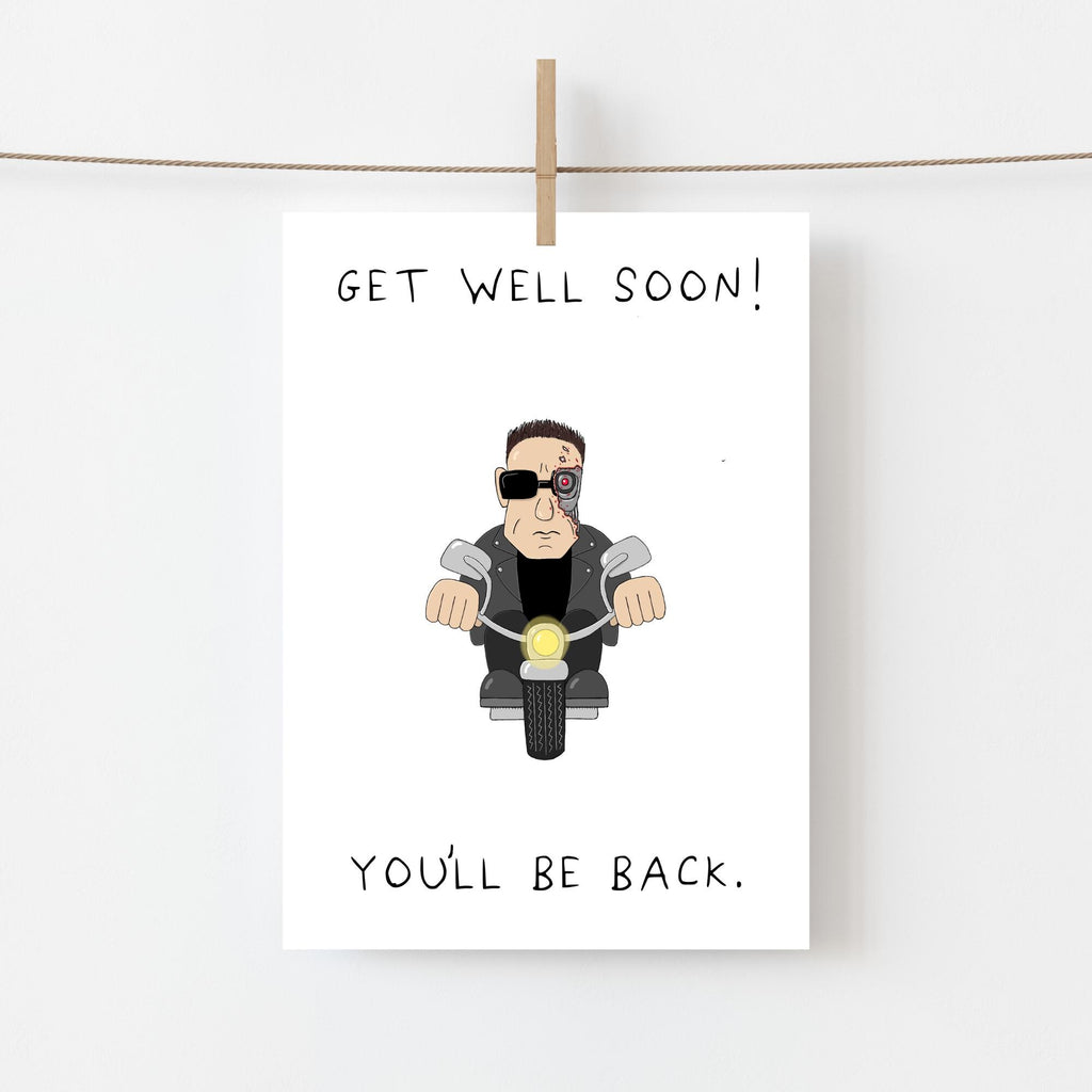 Terminator Get Well Soon Card