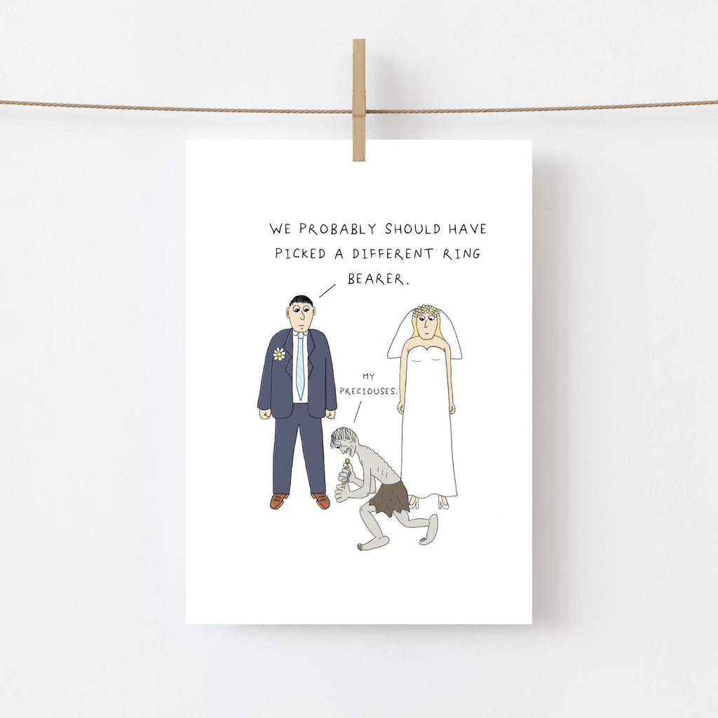 Lord of the Rings Wedding Card