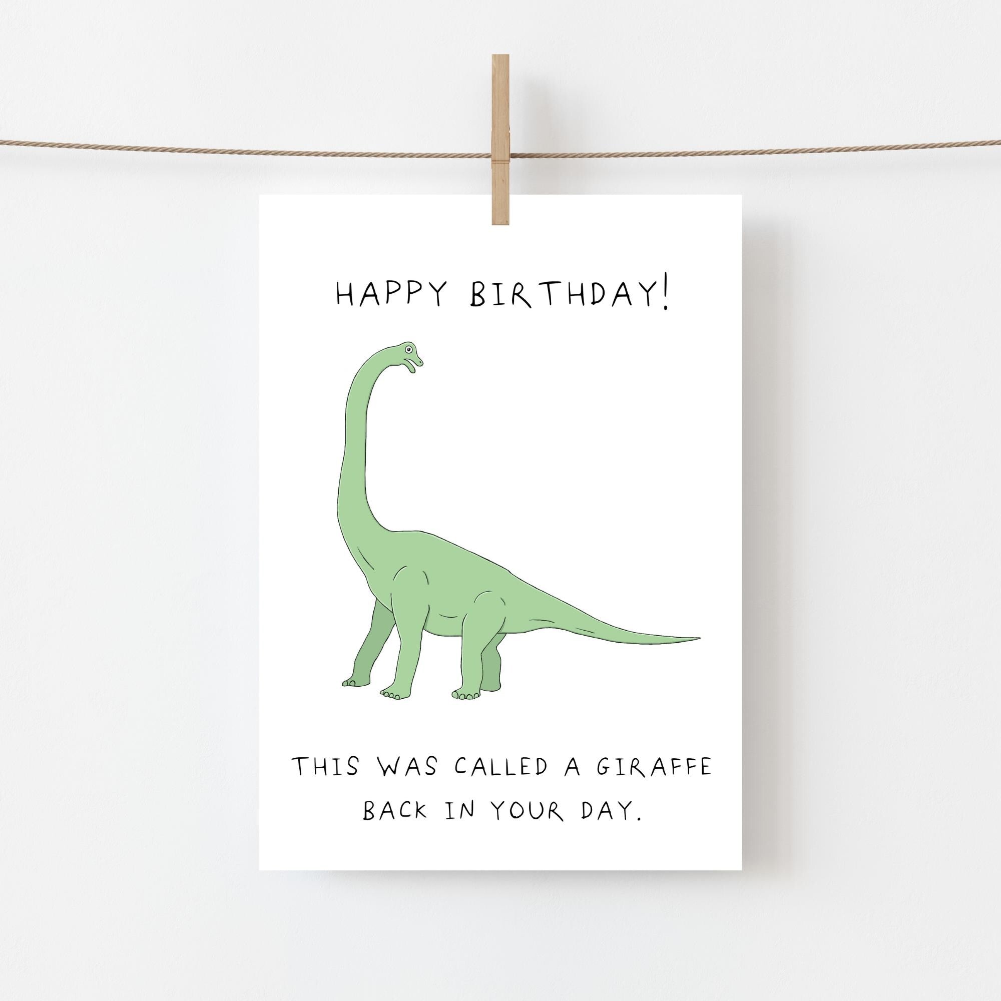 Dinosaur Birthday Card 01