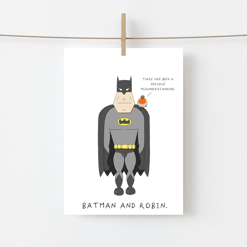 Batman & Robin Greeting Card