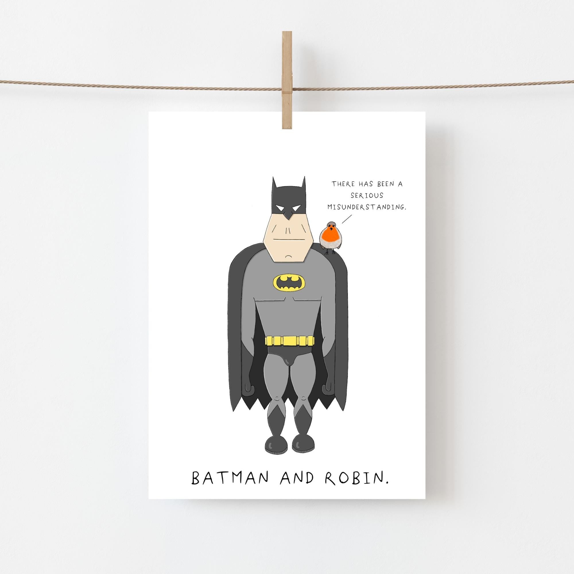 Batman & Robin Greeting Card