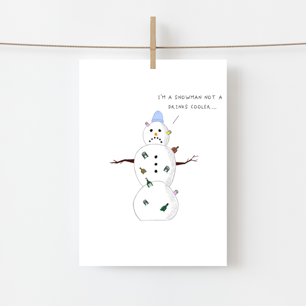 Drinks Cooler Snowman