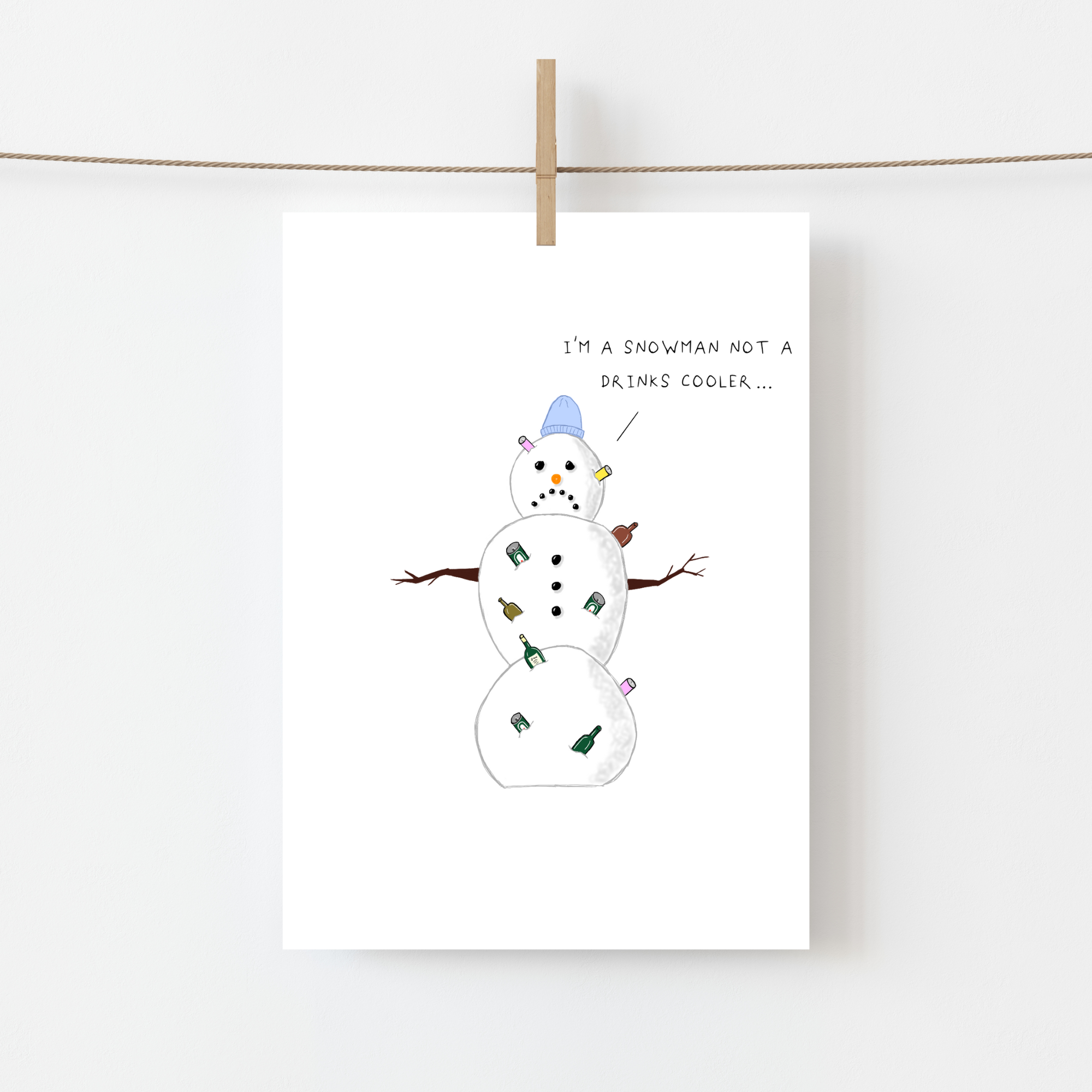 Drinks Cooler Snowman