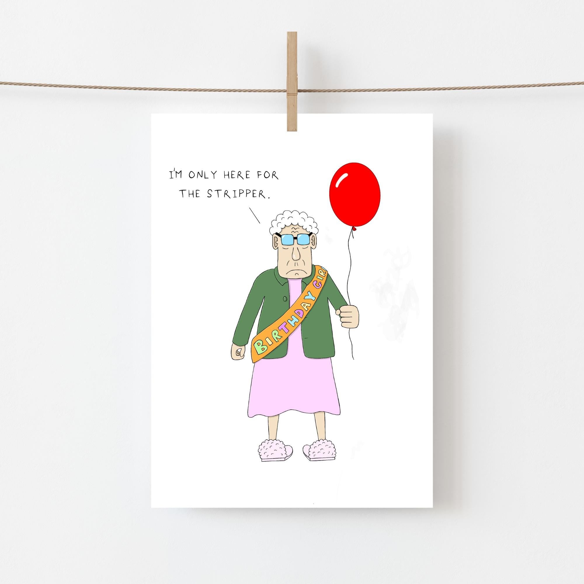 Grumpy Granny Birthday Card