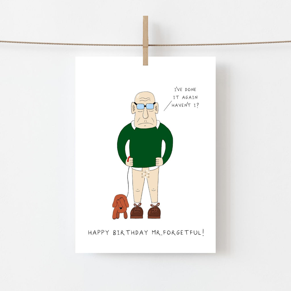 Mr. Forgetful Greeting Card