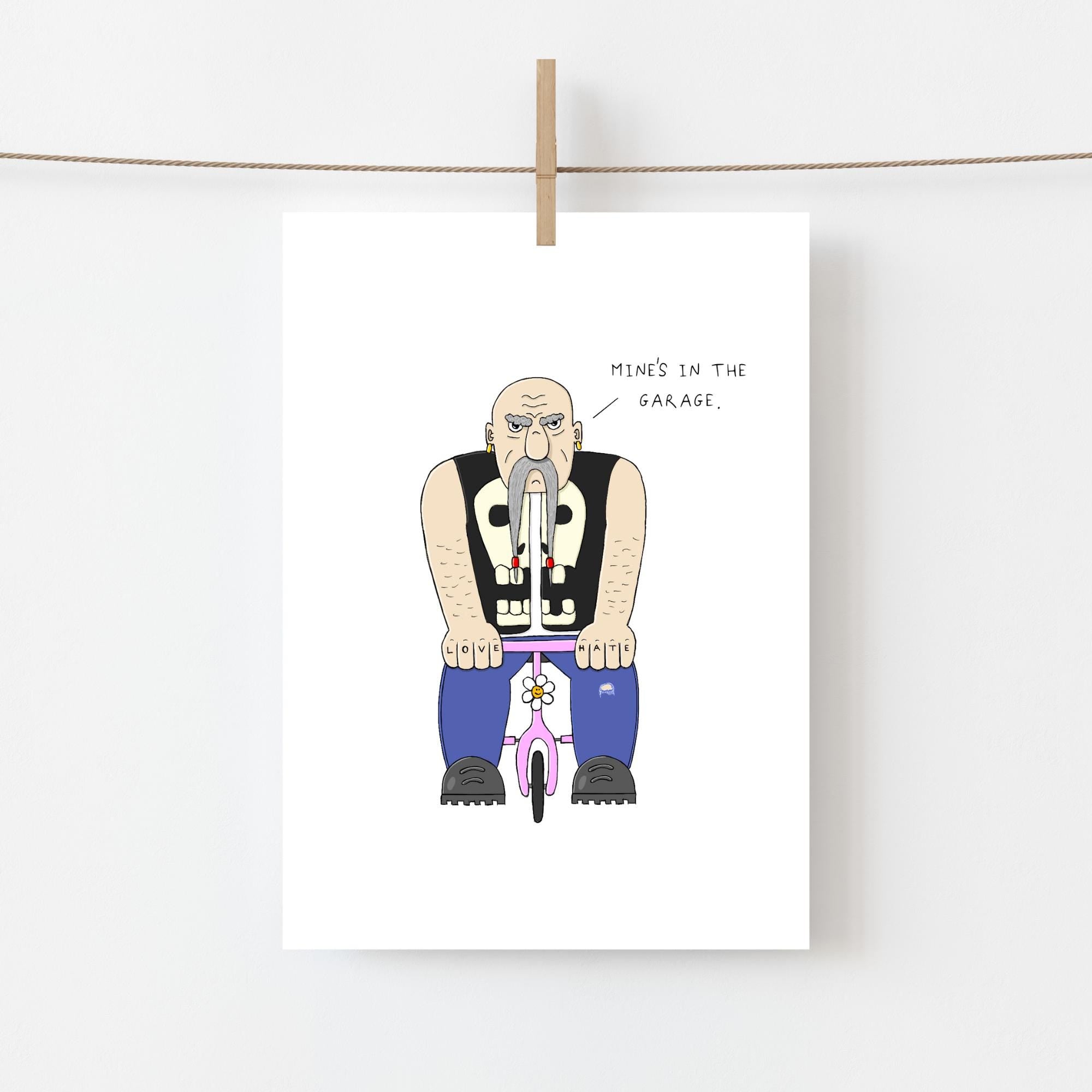 Biker Birthday Card