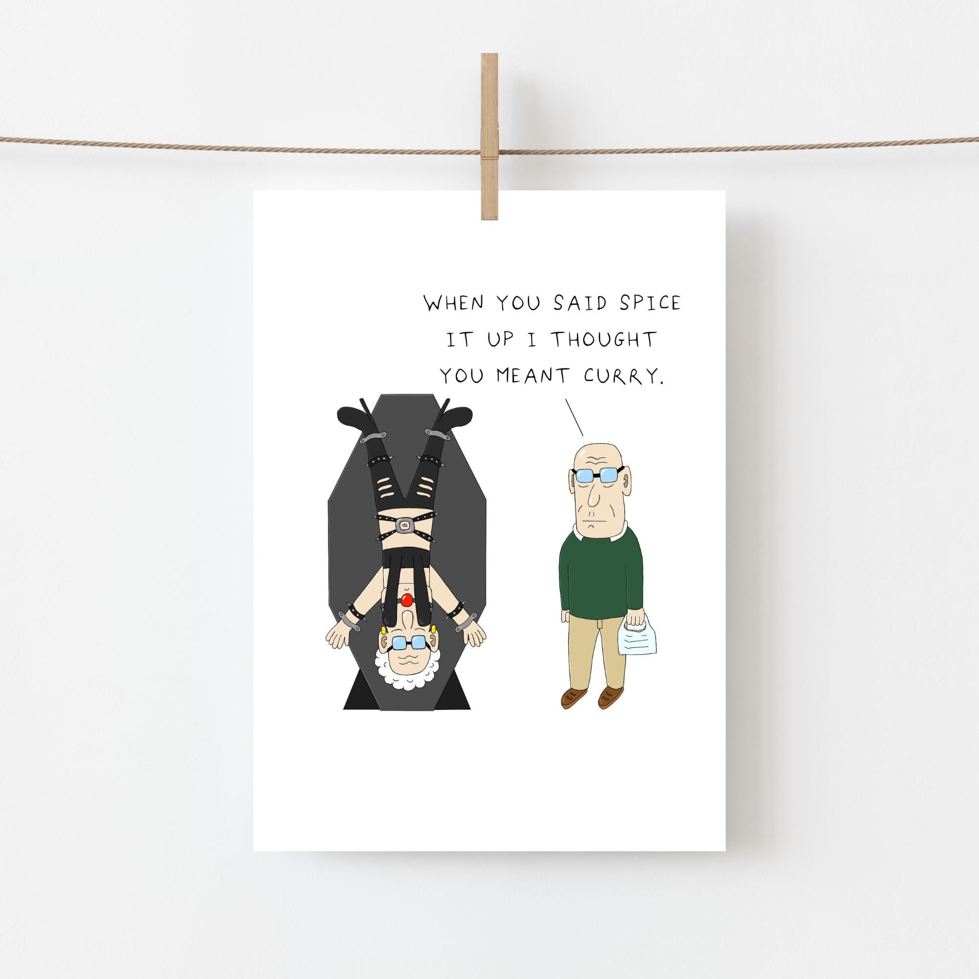 Curry Night Anniversary Card