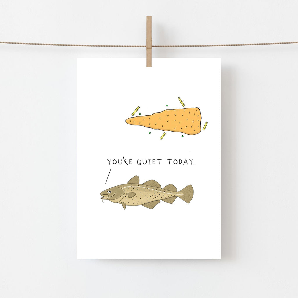 Fish & Chips Greeting Card